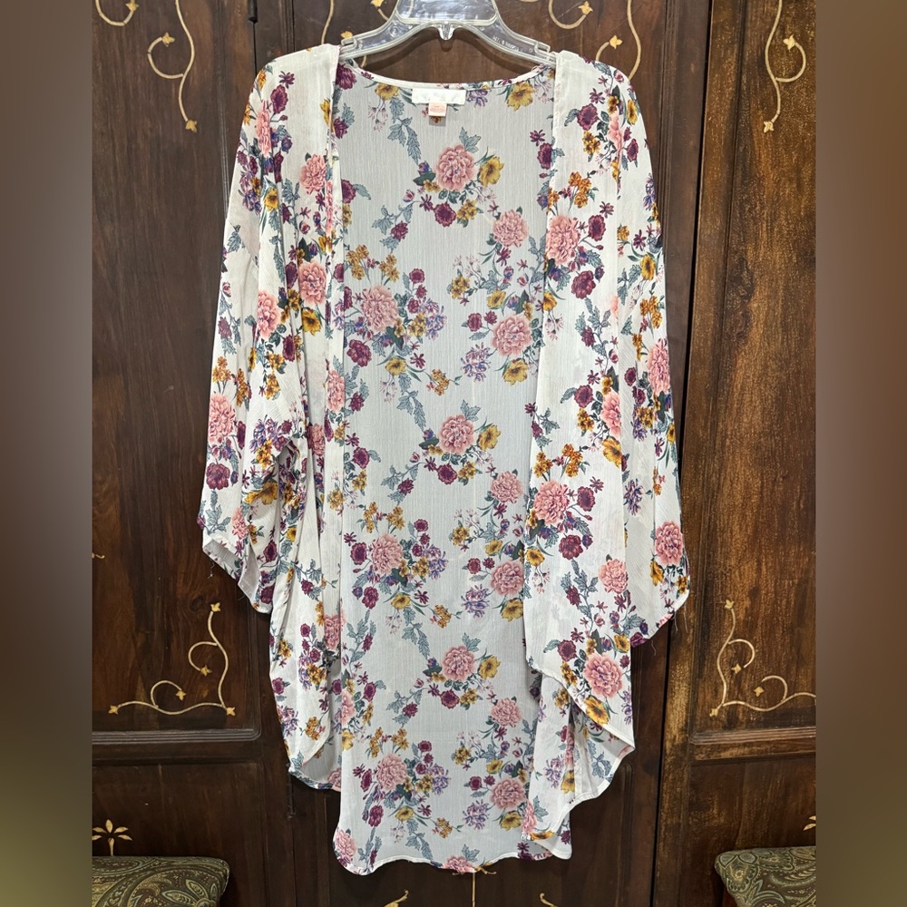 Cream Asymmetrical Tunic Blouse